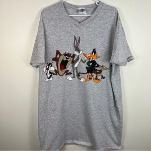 vintage 1991 Looney Tunes Acme Clothing Co.  T-Shirt Tall Tee One Size Big USA